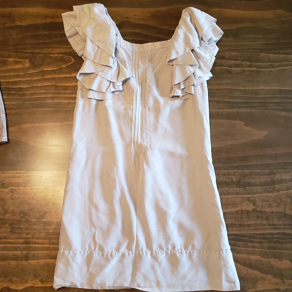 100% silk gray Floreat dress